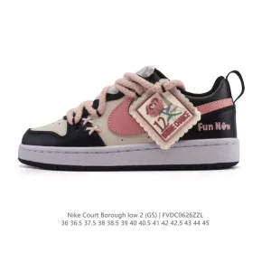 Nike Court Borough Low Men's Women's Sneakers Leather Low-Top Shoes