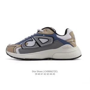Dior D-Connect Men's Chloroprene Rubber Sneakers with Star Sole