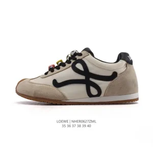 Loewe Ballet Runner Leather Fabric Low Top Sneakers