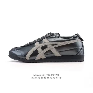 ASICS Onitsuka Tiger Mexico 66 Classic Leather Sneakers for Men and Women