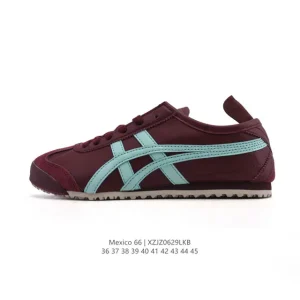 ASICS Onitsuka Tiger Mexico 66 Classic Leather Sneakers for Men and Women
