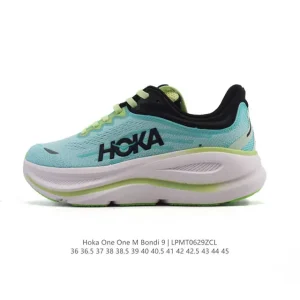 HOKA Bondi 9 Men's and Women's Running Shoes Lightweight Cushioned Durable Low Cut