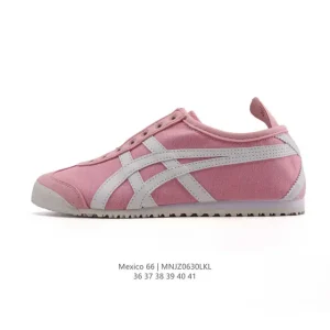 ASICS Onitsuka Tiger Mexico 66 Slip On Vintage Canvas Shoes for Men and Women