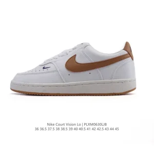 Nike Court Vision Low Vintage Leather Basketball Sneakers for Men and Women