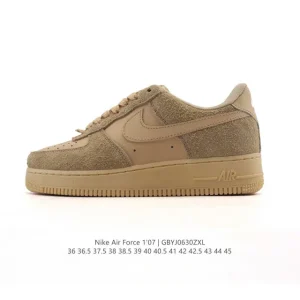 Nike Air Force 1 '07 Low White Leather Casual Sneakers for Men and Women
