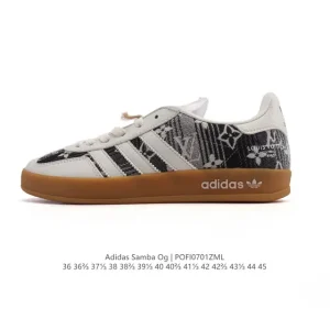 Adidas Samba Og Classic Leather Sneakers White Gum Sole