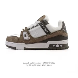 Louis Vuitton Trainer Sneaker Low Top Leather Fashion Sneakers for Men and Women