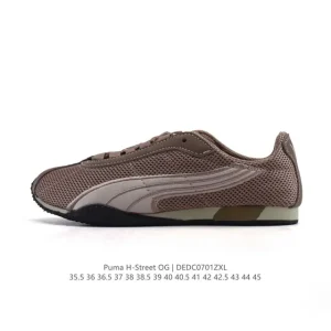 PUMA H Street Vintage Leather Low Top Sneakers for Men and Women