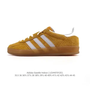 Adidas Originals Gazelle Indoor Retro Classic Sneakers with Gum Sole