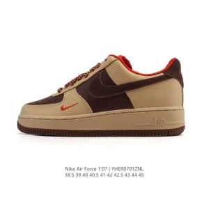 Nike Air Force 1 Low White Leather Casual Sneakers for Men and Women