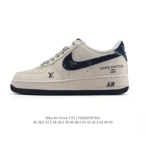 Nike Air Force 1 Low White Leather Casual Sneakers for Men and Women