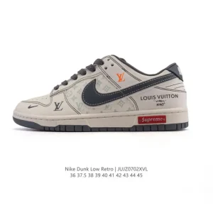 Nike Dunk Low Retro Louis Vuitton Edition Vintage Basketball Skate Shoes