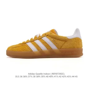 Adidas Originals Gazelle Hello Kitty Retro Leather Sneakers with Gum Sole