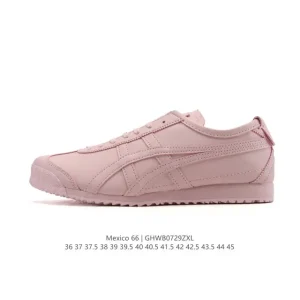 ASICS Onitsuka Tiger Mexico 66 Classic Vintage Leather Sneakers for Men and Women