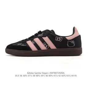 Adidas Samba Vegan Hello Kitty Retro Leather Sneakers