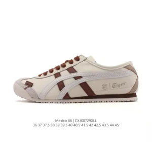 ASICS Onitsuka Tiger Mexico 66 Classic Leather Sneakers for Men and Women