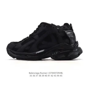 Balenciaga Runner Sneaker Grey Black Blue Red Low Top Retro Running Shoes