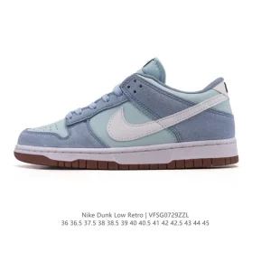 Nike SB Dunk Low Pro Vintage Leather Skateboarding Shoes for Men and Women