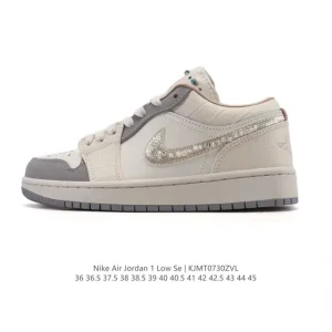 Jordan Air AJ1 Low Retro Basketball Shoes with Air Cushion Technology