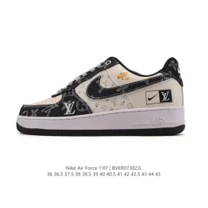 Nike Air Force 1 '07 Low Louis Vuitton Collaboration White Sneakers