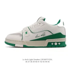 Louis Vuitton Trainer Low Sneaker Fashion Luxury Leather Shoes