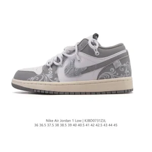 Jordan AJ1 Low Deconstructed Strap Sneakers Vintage Style