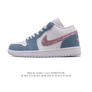 Air Jordan 1 Low Retro Classic Leather Basketball Shoes