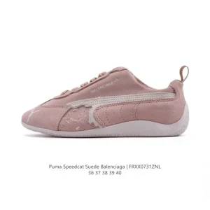 Balenciaga X Puma Ultrasoft Speedcat Vintage Suede Sneakers