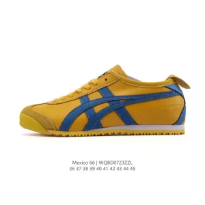 ASICS Onitsuka Tiger Mexico 66 Classic Leather Sneakers for Men and Women