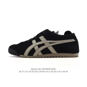 ASICS Onitsuka Tiger Mexico 66 Classic Retro Leather Sneakers for Men and Women