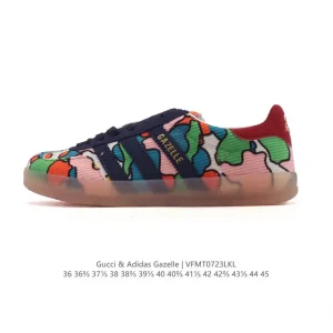 Adidas Originals X Gucci Gazelle Sneakers Vintage Style Unisex Shoes