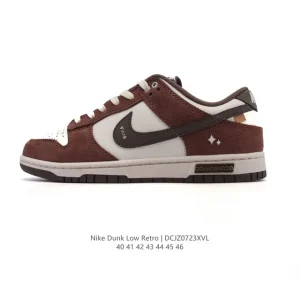 Nike Dunk Low Retro Men's Vintage Basketball Sneakers 2025 New Release