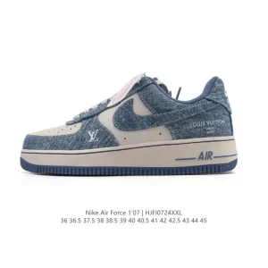 Nike Air Force 1 Low 07 White Leather Sneakers for Men and Women