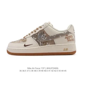 Nike Air Force 1 Low White Leather Casual Sneakers for Men and Women