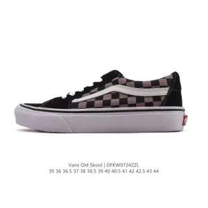 Vans Sk8-Low Classic Checkerboard Low Top Vulcanized Canvas Shoes