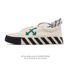 Off-White Out Of Office Low Top Lace-Up Fashion Sneaker Thick Sole White Shoes