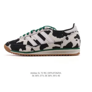 Adidas Sl 72 Retro Vintage Sneakers with Cow Print