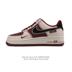 Nike Air Force 1 '07 Low White Leather Sneakers for Men and Women
