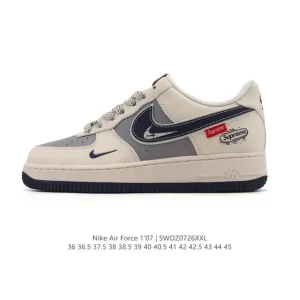 Nike Air Force 1 Low White Leather Casual Sneakers for Men and Women
