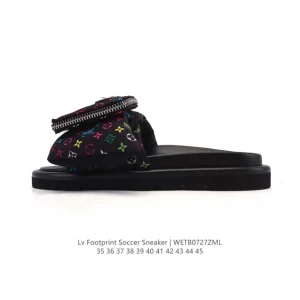 Louis Vuitton Men's and Women's Classic Monogram Slide Sandals