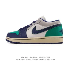 Air Jordan 1 Low Retro Classic Leather Basketball Shoes