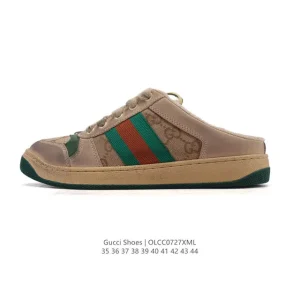 Gucci Screener Vintage Leather Sneakers for Men and Women