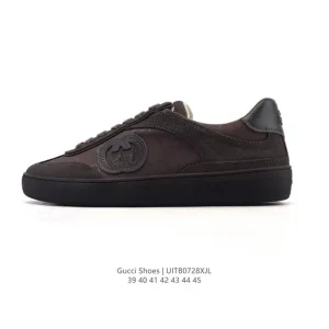 Gucci 25 New Season Men's Sneakers White Leather Shoes