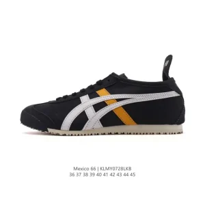 ASICS Onitsuka Tiger Mexico 66 Classic Leather Sneakers for Men and Women
