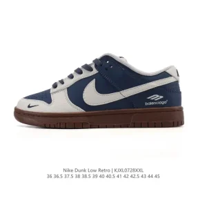 Nike SB Dunk Low Pro Vintage Leather Skateboarding Shoes for Men and Women