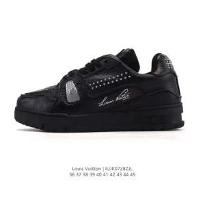 Louis Vuitton Trainer Low Fashion Sneaker with Thick Sole