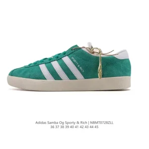 Adidas Sporty & Rich Samba OG Low-Top Sneakers Ih8338