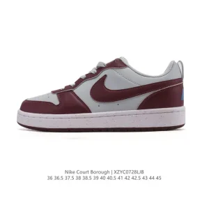 Nike Court Borough Low Unisex Casual Sneakers with Leather Upper