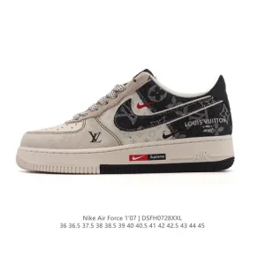 Nike Air Force 1 Low White Leather Casual Sneakers for Men and Women