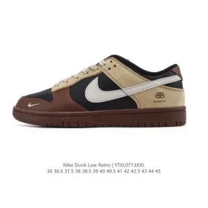 Nike SB Dunk Low Pro Men's Women's Skateboarding Shoes Vintage Leather